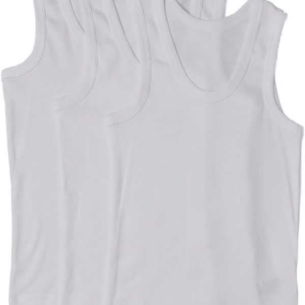 REDTAG Boys Basic Vest Set (Pack of 3)