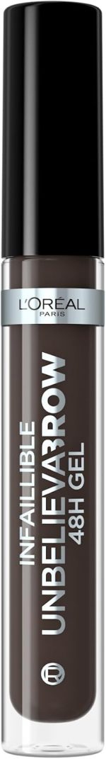 L'Oreal Paris UnbelievaBrow Long-Lasting Eyebrow Gel, Smudge-Proof, Transfer-Proof, Waterproof, 109 Ebony