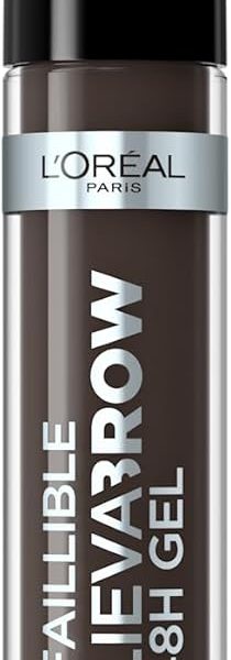 L'Oreal Paris UnbelievaBrow Long-Lasting Eyebrow Gel, Smudge-Proof, Transfer-Proof, Waterproof, 109 Ebony