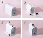 ⁦ANNAFRIS Eyelash Fan Machine Eyelash Blossom Lash Fan Maker (White)⁩ - الصورة ⁦2⁩
