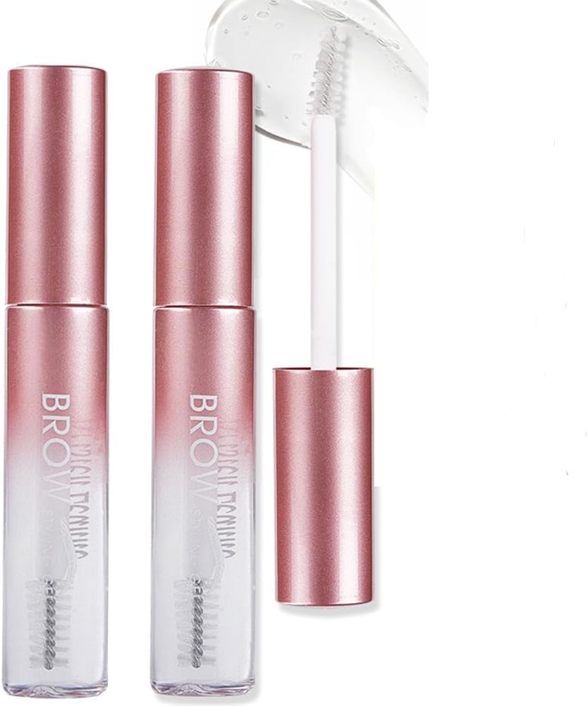 NALACAL 2Pcs Clear Brow Mascara Setting Gel Makeup Set,Eye Brow Eyebrow Glue Soap Wax Lift Gel Clear,gel para cejas transparente,Brow Fast Sculpt,Cruelty Free,Long Lasting Waterproof Cosmetics Make Up
