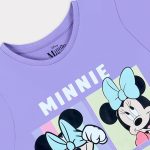 ⁦Disney Girls Disney Minnie Mouse Kids Girls Short Sleeves T-Shirt Western (pack of 1)⁩ - الصورة ⁦4⁩