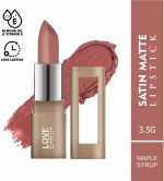 ⁦Satin Matte Lipstick - Maple Syrup | Lightweight | Long-Lasting Wear,Lips Moisturised | Satin Creamy-Matte Finish |3.5G⁩ - الصورة ⁦2⁩