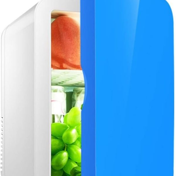 Avcbno Compact refrigerator Portable Car Freezer 8L Mini Fridge Refrigerator Car Home Dual Use Fridge Car Cooler Heater Travel Refrigerator(Blue)
