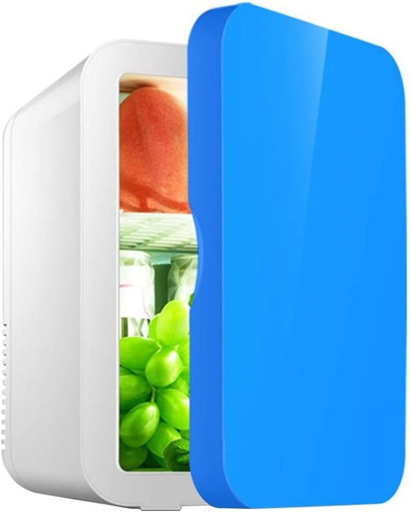 Avcbno Compact refrigerator Portable Car Freezer 8L Mini Fridge Refrigerator Car Home Dual Use Fridge Car Cooler Heater Travel Refrigerator(Blue)