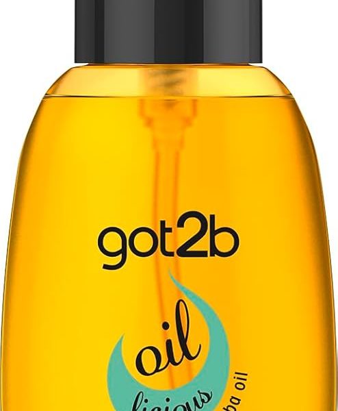 got2b Schwarzkopf Oil-licious Styling Oil, Vegan, Contains Argan Oil to Reduce Frizz and Leave Hair Sleek 50 ml
