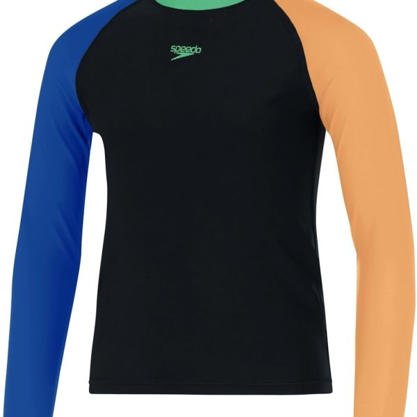 Speedo Boys Colourblock Swimming Set Rash Guard Set (pack of 1)