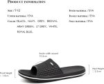 ⁦FUNKYMONKEY Mens Bathroom Shower Slippers Indoor Home Beach Non Slip Sandal⁩ - الصورة ⁦5⁩