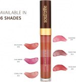 ⁦SoulTree Ayurvedic Lip Gloss - Coral Pink Colour(203), 5 g⁩ - الصورة ⁦8⁩