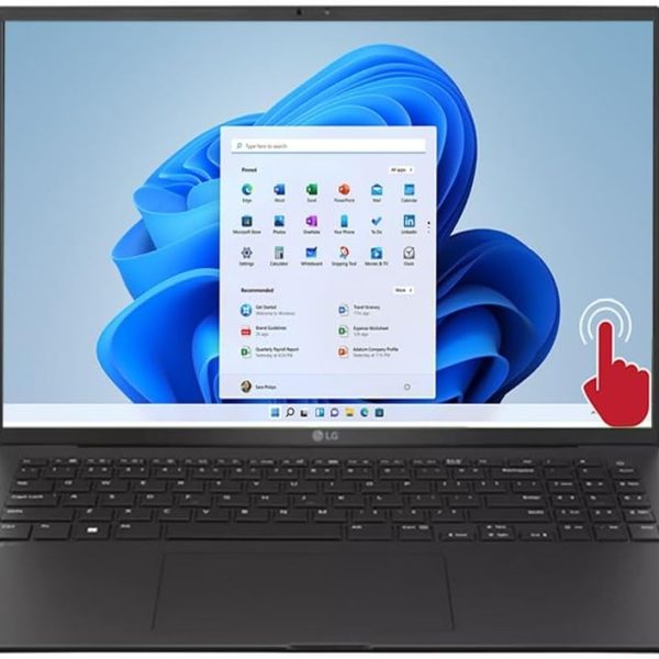 LG لابتوب جرام 16 انش مضاد للتوهج IPS WQXGA (2560×1600) بشاشة لمس انتل ايفو بلاتفورم - معالج انتل كور الترا 7 155H - ويندوز 11، 32GB LPDDR5X، 2TB NVMe M.2 SSD، واي فاي 6E