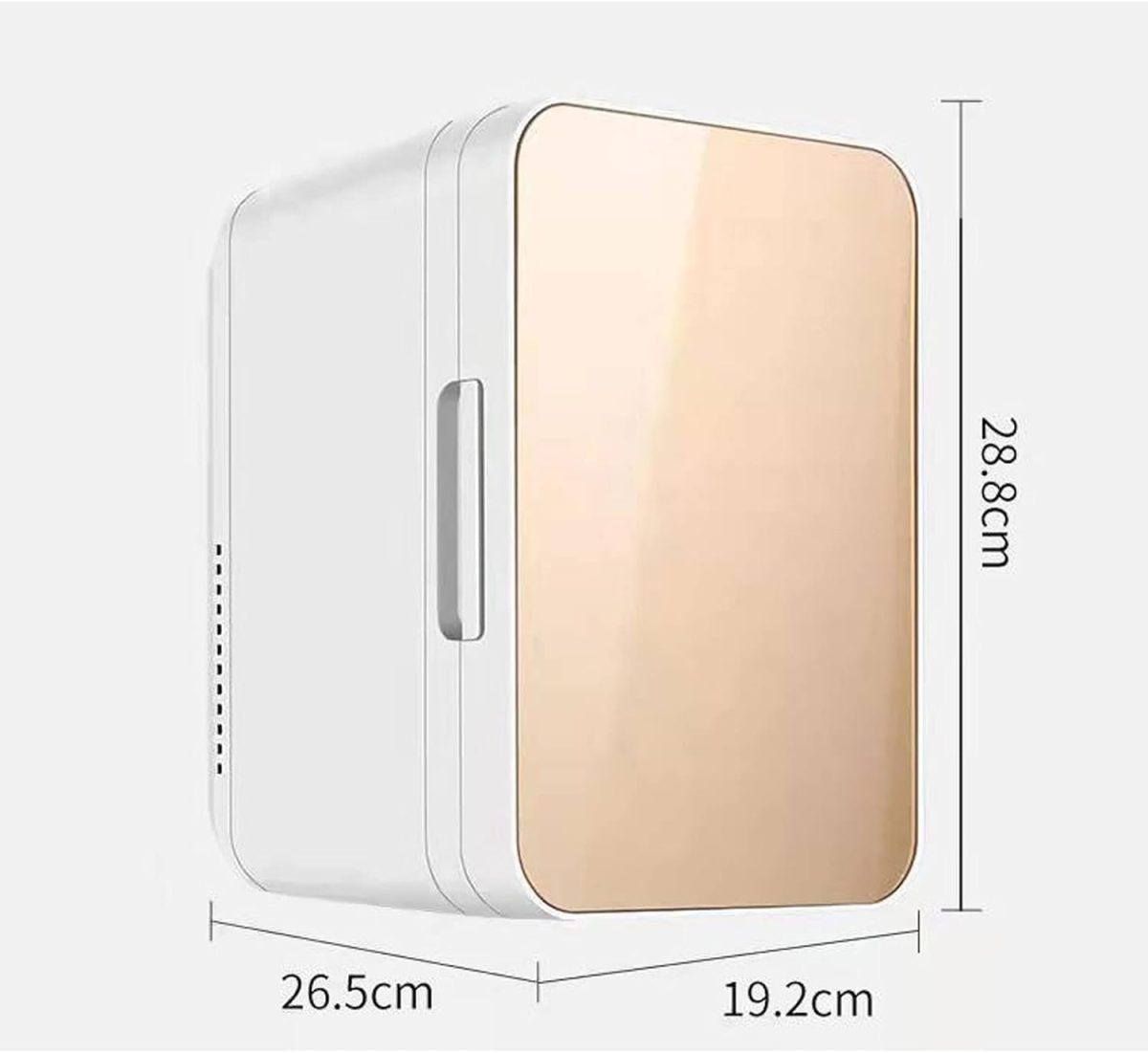 ⁦DDCVFREE Mini fridge ثلاجات صغيرة محمولة ثلاجة ثلاجة ثلاجة بارد ثلاجة بارد الثلاجة الثلاجة الثلاجة الثلاجة(Gold)⁩ - الصورة ⁦3⁩