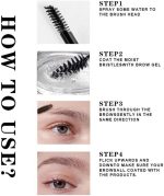 ⁦Amytis Garden Brow Sculpting Clear Gel Instant Eyebrow Styler - Clear Eyebrow Shaping Wax For Holding Brows In Place - Waterproof And Sweat-Proof Eyebrow Repair Liquid (Clear) 8 Grams/0.28Oz⁩ - الصورة ⁦4⁩