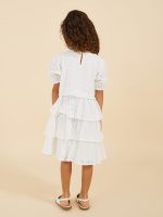 ⁦Styli Girls Schiffly Dress With Tiers⁩ - الصورة ⁦6⁩