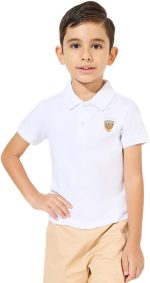 Styli Boys Minimal Print Polo T-Shirt