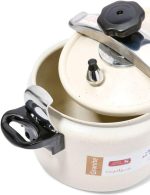 ⁦ALSAIF Aluminum Granite Pressure Cooker Size: 8 Liter Color: Pearl White Model: K98008/PW, 5 Years warranty⁩ - الصورة ⁦3⁩