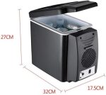 ⁦OIUQWWS Mini Car Fridge Cooler Warmer Compressor Fridge Travel Refrigerator Portable Electric Icebox Cooler Box Auto Freezer⁩ - الصورة ⁦2⁩