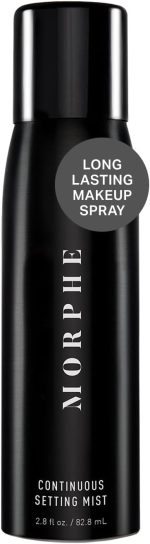 Morphe Continuous Setting Spray - Micro-Fine Setting Spray for Makeup with a Natural Finish - Helps Makeup Resist Caking or Fading & Increases Wear of Foundation (2.8 fl oz)