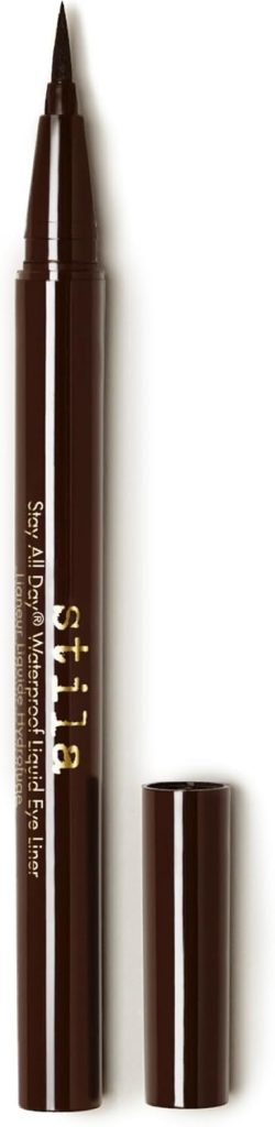 Stila Stay All Day Waterproof Liquid Eye Liner - Dark Brown for Women 0.016 oz Eyeliner, White