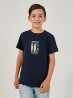 ⁦Styli Boys Graphic Print Round Neck T-Shirt⁩ - الصورة ⁦2⁩