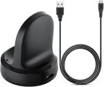 ⁦EXMRAT Compatible with Samsung Gear Sport Charger, Replacement Charging Dock Cradle for Samsung Gear Sport -R600 Smart Watch (Black)⁩ - الصورة ⁦4⁩