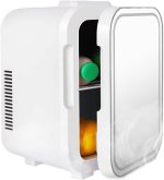 QBNZAXC Mini fridge Portable Refrigerator 12V/220V Mini Mirror Fridge Auto Compressor Student Dormitory Home Use Camping Cooler Refrigerator
