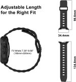 ⁦(3 Pack) T Tersely Samsung Galaxy Ultra 47mm(2024),Watch Bands for Galaxy Watch Ultra Bands 47mm for Men Women,Soft Silicone Wristbands Waterproof Replacement Strap⁩ - الصورة ⁦4⁩