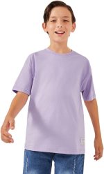 Styli Boys Solid Oversized T-Shirt With Badge Detail