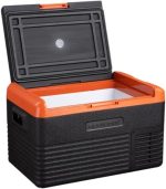 ⁦Avcbno Compact refrigerator Portable home refrigerator mini fridge Cold storage outdoor household compressor⁩ - الصورة ⁦2⁩
