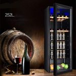 ⁦QBNZAXC Mini fridge Fresh Keeping Cabinet, Small Refrigerator, Single Door Home Living Room Transparent Glass Tea Refrigerator⁩ - الصورة ⁦3⁩