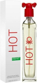 United Colors of Benetton Hot Eau de Toilette Spray for Women, 3.3 oz