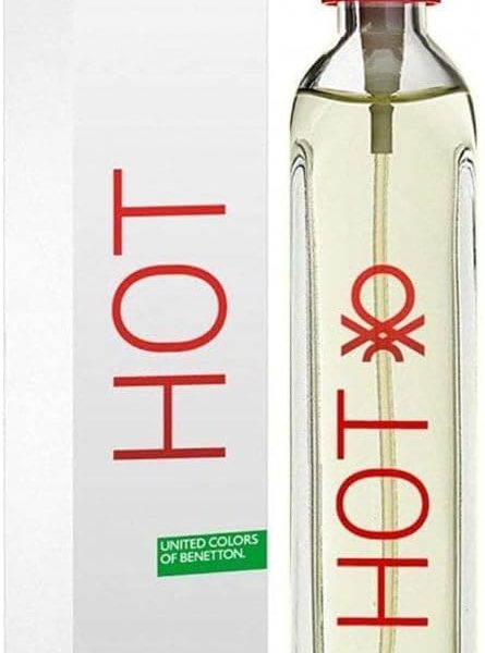 United Colors of Benetton Hot Eau de Toilette Spray for Women, 3.3 oz
