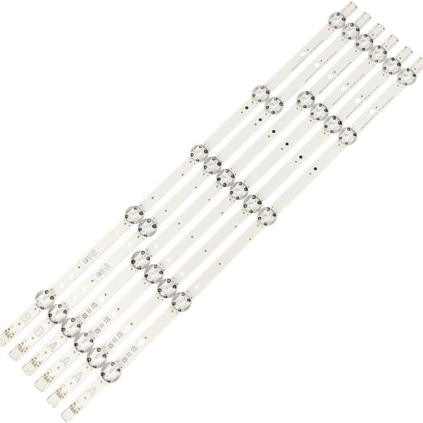 TILLOJJ 6Pcs/set 49inch 460mm LED Backlight TV Strip for V.e/stel 49inch 49HL500 49HL500 49FD7300 49HL550 49FHD269 Lt-490C770 Ves490undese