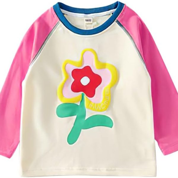 L&Wen Girls Crewneck Raglan Long Sleeves T-shirt