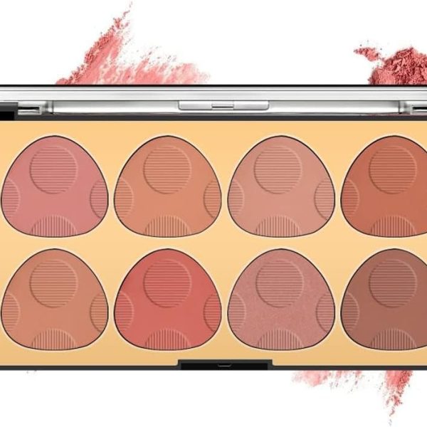 SYOSI 8 Colors Pearl Light Slightly Drunk Powder Blusher Powder Brighten Matte Powder Blusher Plate
