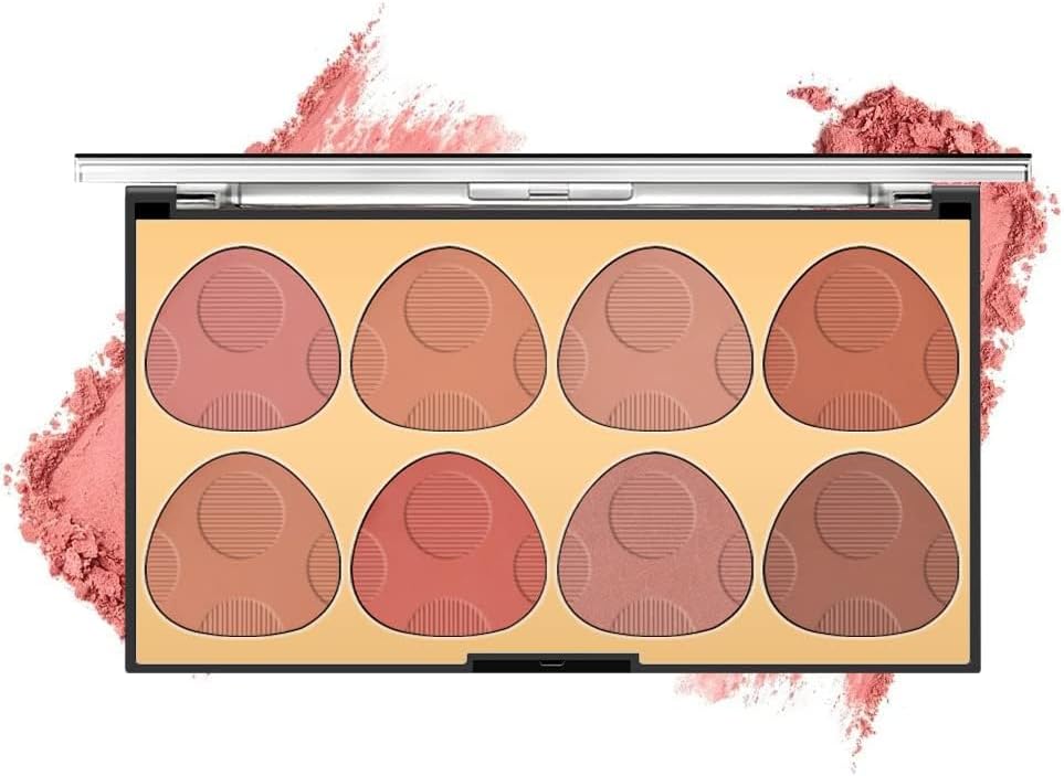 SYOSI 8 Colors Pearl Light Slightly Drunk Powder Blusher Powder Brighten Matte Powder Blusher Plate