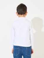 ⁦تيشرت بولو بيسيك باكمام طويلة للاولاد من ستايلي⁩ - الصورة ⁦5⁩