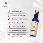 ⁦Lafz 10-In-1 Advanced Hair Oil. A Blend Of 10 Magical Oils. Made With 98% Natural Oils. Reduces Hair Fall, Breakage. Stronger Roots. Controls Dandruff. Adds Lustre & Reduces Split Ends. 100 Ml⁩ - الصورة ⁦2⁩
