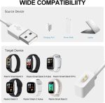 ⁦T Tersely Charger Compatible with Xiaomi Smart Band 8, 1M Replacement USB Charging Cable Dock Base for Xiaomi Smart Band 8/8 Active/Band 8 Pro, Redmi Watch 3/3 Lite/2 Active, Redmi Band 2 (White)⁩ - الصورة ⁦6⁩