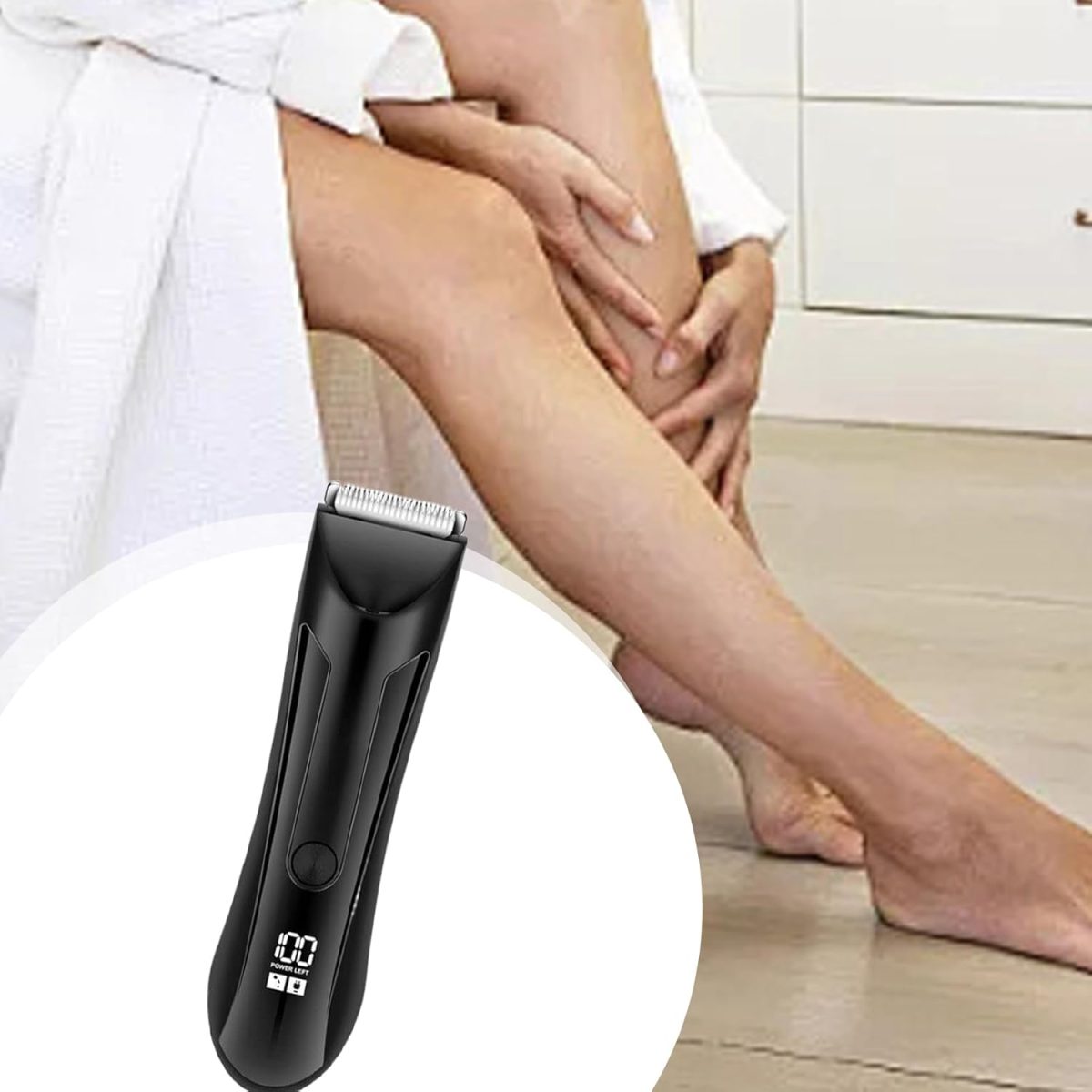 ⁦Beard Trimmer,Waterproof Pubic Hair Groomer | Rechargeable Shaving Tool Precision Grooming for Body Face Mustache Nose Husband Travel⁩ - الصورة ⁦3⁩