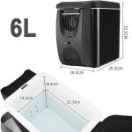 ⁦DDCVFREE Mini fridge Car Refrigerator Freezer Heater 6L Mini Car Freezer Cooler Warmer Portable Electric Fridge Icebox Travel Refrigerator⁩ - الصورة ⁦3⁩
