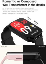 ⁦BLS-SA Smart Watch for Men Women,1.81" Display Smartwatch With Live Wallpaper Fast Charge Long lasting battery Bluetooth Fitness Tracker With Phone Calling IP68 For iOS Android Phone（Black）⁩ - الصورة ⁦3⁩