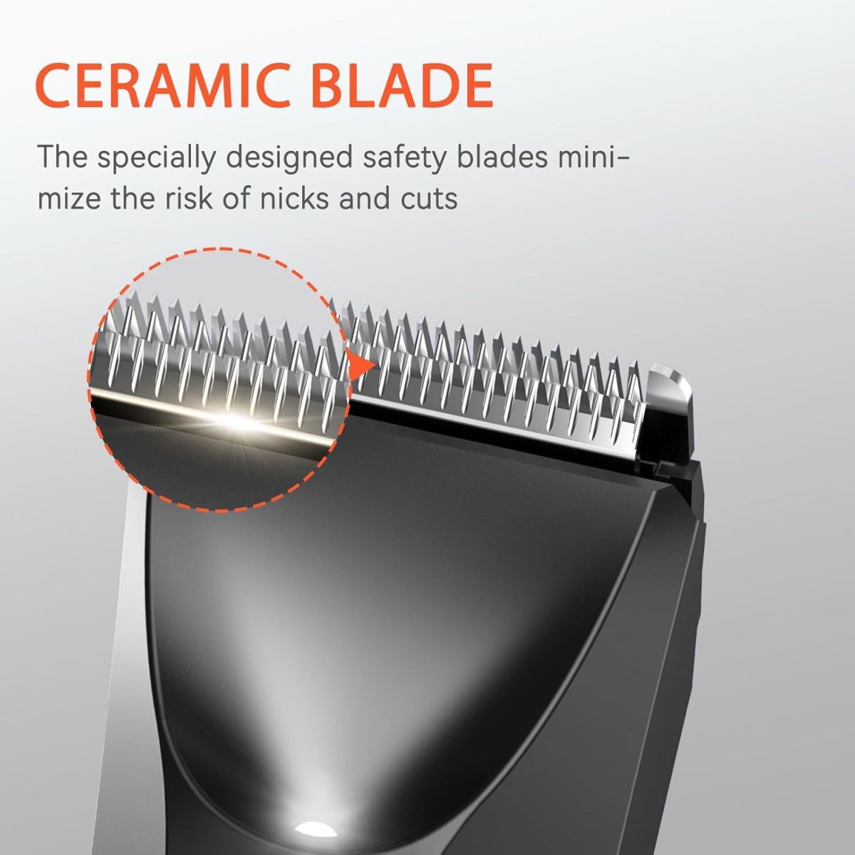 ⁦Body Hair Trimmer for Men,MAXGROOM Waterproof Pubic Hair Trimmer, Replaceable Ceramic Blade Heads Ball Trimmer/Shaver⁩ - الصورة ⁦3⁩