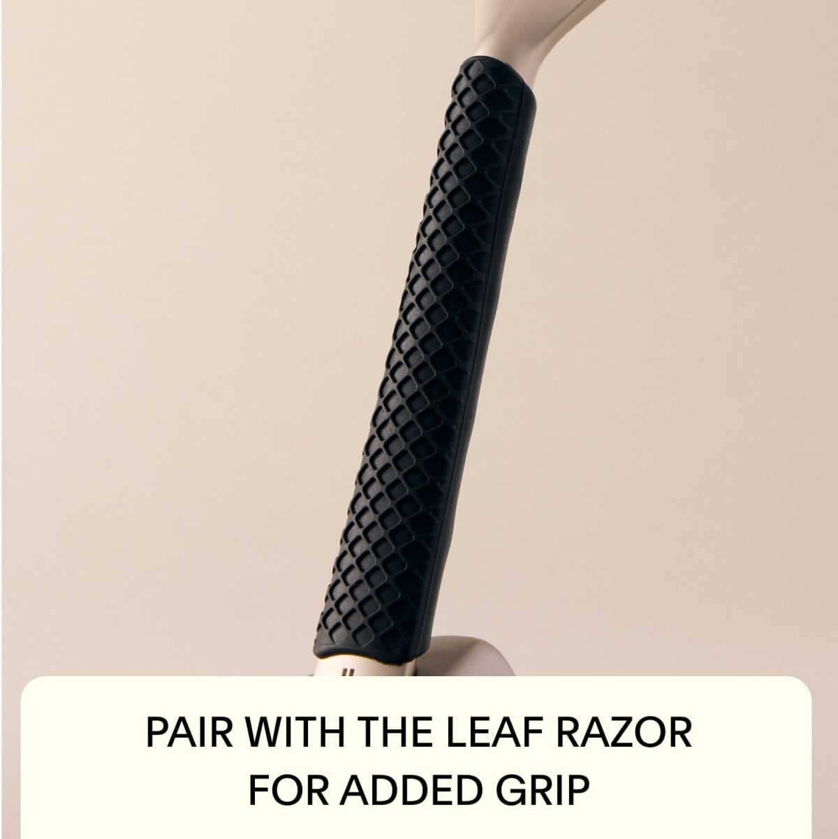⁦Leaf Shave - | Leaf Razor Handle Case, Black Silicone Handle⁩ - الصورة ⁦2⁩