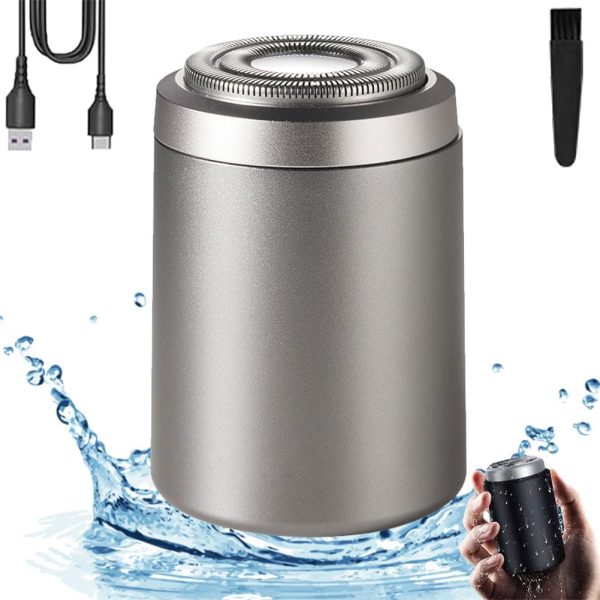 SopamiMini Electric Shaver, Mini Portable Electric Shaver, Usb Rechargeable Waterproof Electric Razor, SopamiPortable Mini Electric Shaver, Electric Shaver Beard Trimmer (Silver*1)