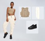 ⁦LUCKY STEP Women Fashion Sparkle Rhinestone Sneakers White Leather Low Top Tennis Shoes Lace Up Casual Comfortable Walking Shoe⁩ - الصورة ⁦7⁩