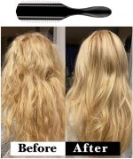 ⁦SOWUGI Classic Styling Brush 9 Rows Hair Brush for Blow-Drying & Styling – Detangling, Separating, Shaping & Defining Curls⁩ - الصورة ⁦4⁩
