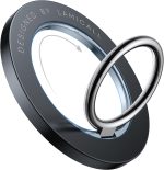 Magnetic Phone Ring Holder for MagSafe - Lamicall Magnetic Finger Phone Ring Stand Holder, Magnet Ring Grip, Compatible with iPhone 16 15 14 13 12 Pro Max Plus Mini, Mag Safe Accessories, Misty Black