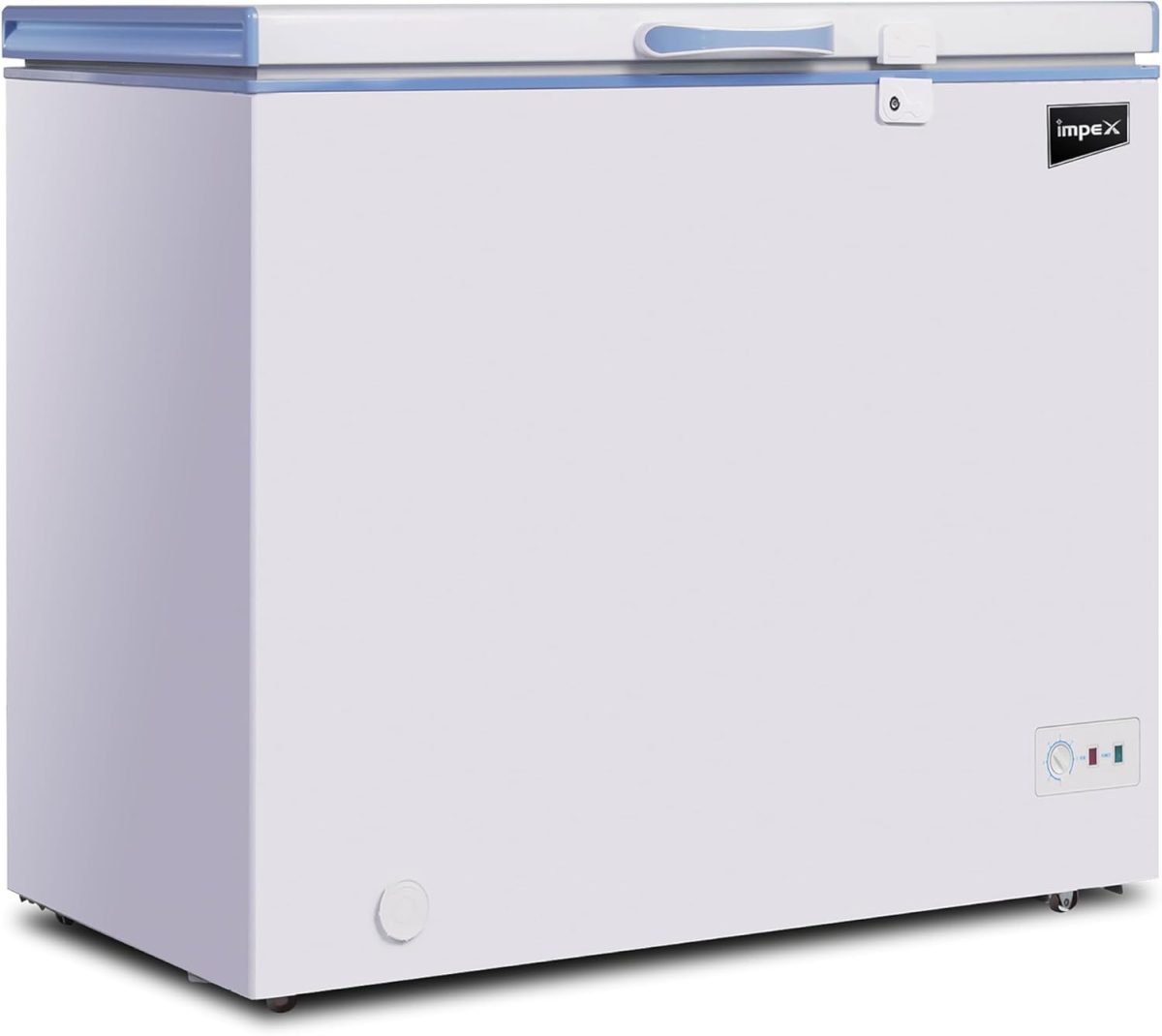 Impex Chest Freezer, Horizontal Refrigerator 150 Liter 75W, Energy Efficient Refrigeration System With Lamp,Lock & Key, Ideal for Home & Restaurants,1Year Product 5 Years Compressor Warranty-IMCF 150A