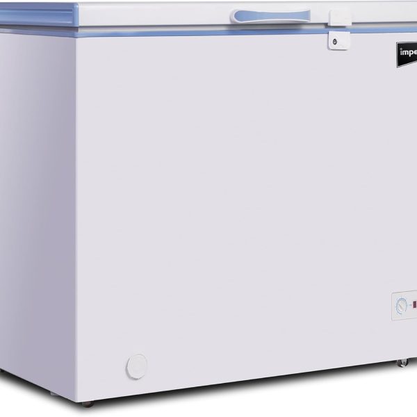 Impex Chest Freezer, Horizontal Refrigerator 150 Liter 75W, Energy Efficient Refrigeration System With Lamp,Lock & Key, Ideal for Home & Restaurants,1Year Product 5 Years Compressor Warranty-IMCF 150A
