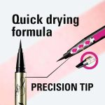 ⁦Heroine Make KISSME E Prime Liquid Eyeliner (01 Jet Black) Super Waterproof Ultra Fine Tip for Precise Eye Makeup Stay All Day Long⁩ - الصورة ⁦6⁩